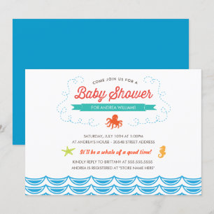 Invitación Under the Sea Baby Shower Invite