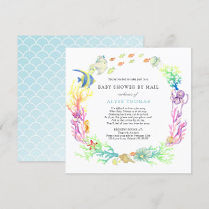 Invitación Under the Sea Baby Shower Por Correo