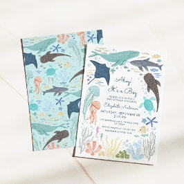 Invitación Under the Sea Boy Baby Shower