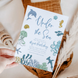 Invitación Under the Sea Boy Baby Shower