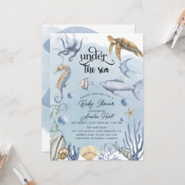 Invitación Under the Sea Cute Baby Shower