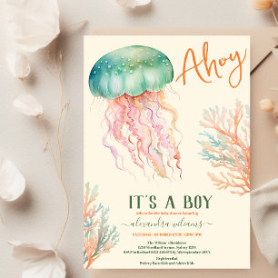 Invitación Under the Sea Ocean Animals Baby Shower