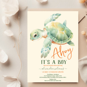 Invitación Under the Sea Ocean Animals Baby Shower