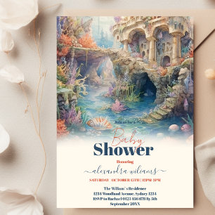 Invitación Under the Sea Ocean Animals Baby Shower