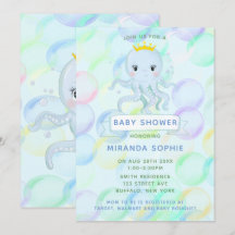 Under the Sea Prince Octopus Boy Baby Shower