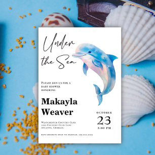 Invitación Under the Sea Watercolor Baby Shower