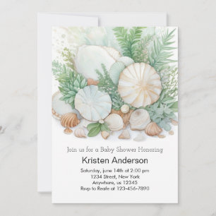 Invitación Under the Sea Wildflowers Adventure Baby Shower