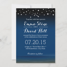 Invitación Under the Stars Beach Wedding