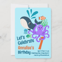 Invitación Undersea Aquarium Birthday Invitation