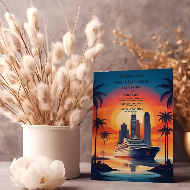 Invitación Únete a nosotros en el boda de cruceros (Subido por el creador)