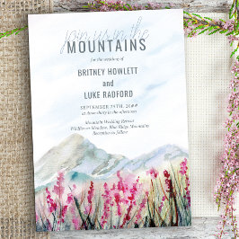 Invitación Únete a nosotros en el Boda Mountain Meadow Waterc