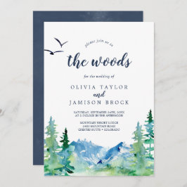 Invitación Únete A Nosotros En La Boda De Destino De Woods