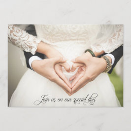 Invitación Únete a nosotros en nuestro día especial, invitaci