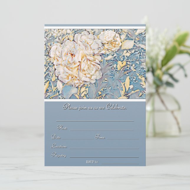 Invitación ¡Únete a nosotros mientras celebramos! (Anverso de pie)