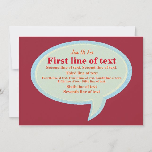 Invitación Únete a nosotros para (Anverso)