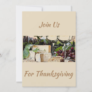 INVITACIÓN ÚNETE A NOSOTROS PARA AGRADECER (FOTO DE VINO Y QU