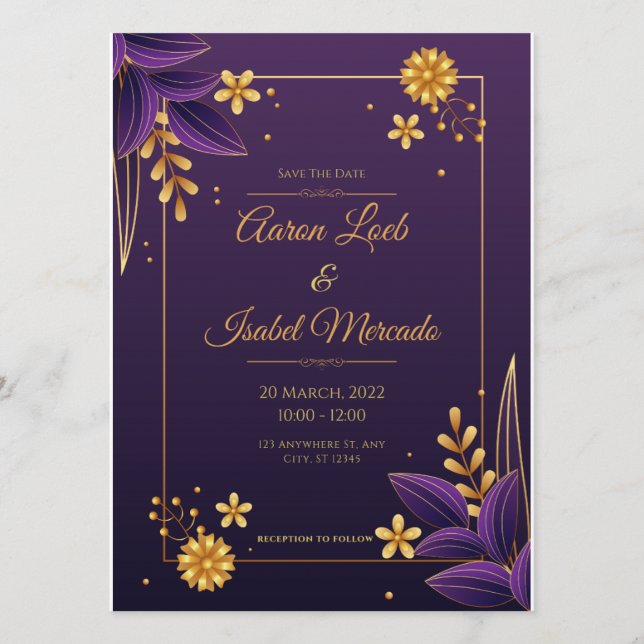 Invitación Únete a nosotros para celebrar el amor (Anverso)