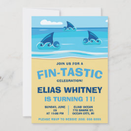 Invitación ¡Únete a nosotros para el Fin-Tastic Time! Cumplea