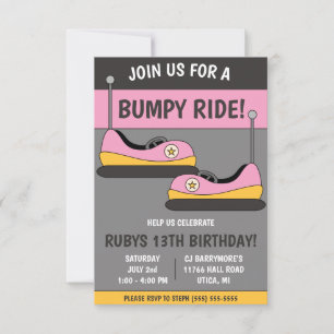 Invitación ¡Únete a nosotros para un viaje en masa! Cumpleaño