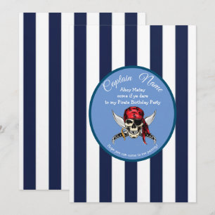 Invitación Únete a nosotros para una aventura pirata