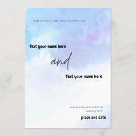 Invitación Únete a nosotros para una celebración boda
