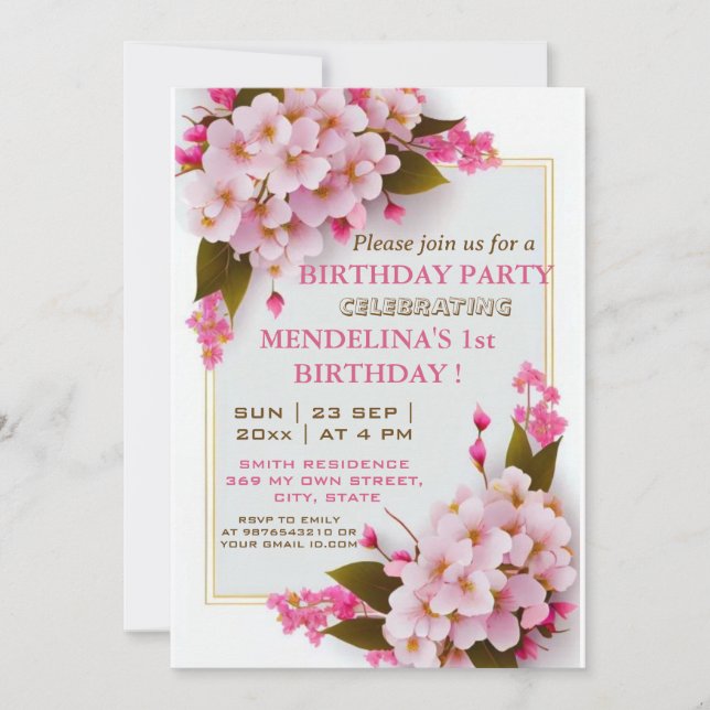 Invitación ¡Únete a nosotros para una celebración de Bash de  (Anverso)