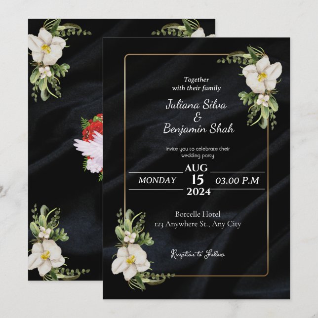 Invitación Únete a nosotros para una celebración del amor | I (Anverso / Reverso)