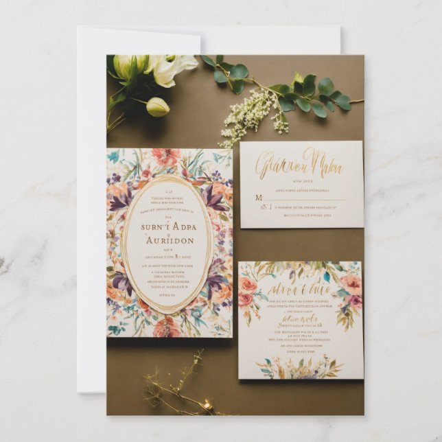 Invitación "Únete a nosotros para una celebración memorable" (Anverso)