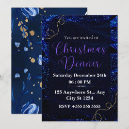 Invitación ¡Únete a nosotros para una cena de Navidades mágic
