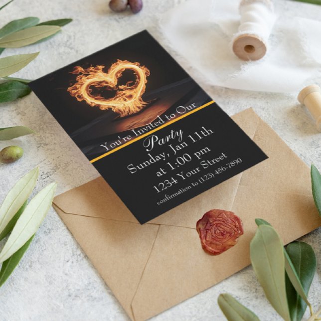 Invitación ¡Únete a nosotros para una fiesta de fuego llamati (Subido por el creador)