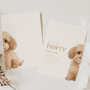 Invitación Únete a nosotros por el cumpleaños de un perro can