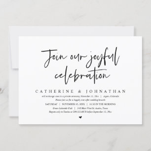 Invitación Únete a nuestra alegre celebración, Boda Brunch