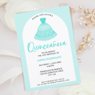 Invitación Única celebración de Quinseanera de estilo moderno