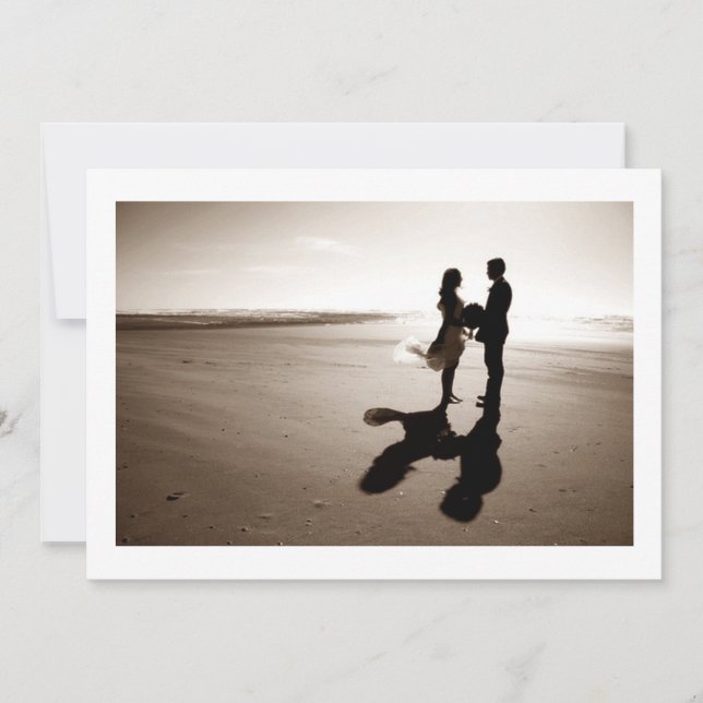 INVITACIÓN ÚNICA DE BODA DE VERANO (Anverso)