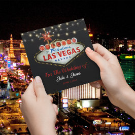 Invitación única de Boda o fiesta de Las Vegas