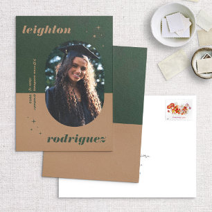 Invitación única de graduación de fotos de Guay