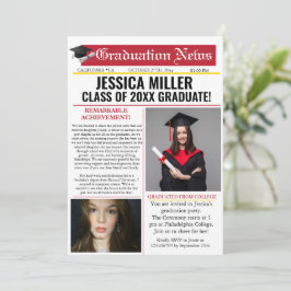 Invitación única en la universidad de periódicos d