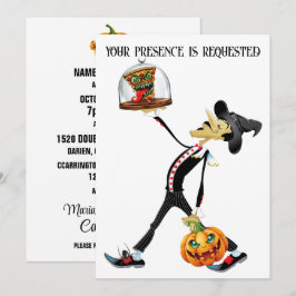 Invitación única para reunión de Halloween