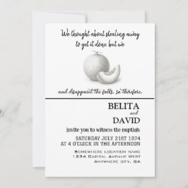 Invitación única y divertida a una boda