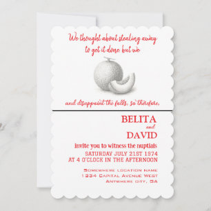 Invitación única y divertida a una boda