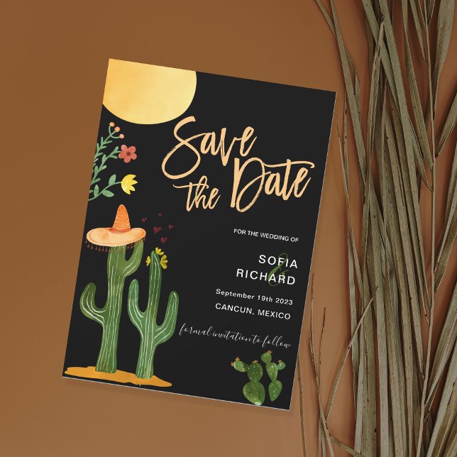 Invitación Único destino moderno estilo México (Subido por el creador)