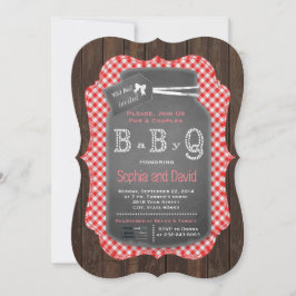Invitación Único Rústico Mason Jar Chalkboard Baby Shower