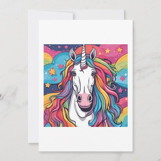 Invitación unicorn (Anverso)