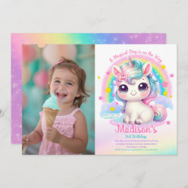 Invitación Unicorn Birthday Invitation