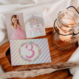 Invitación Unicorn Birthday Invitation, Unicorn Party Invite