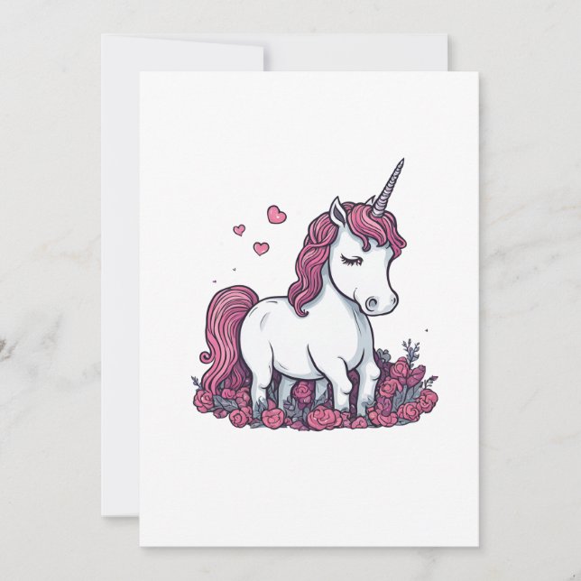 Invitación unicorn draw  (Anverso)