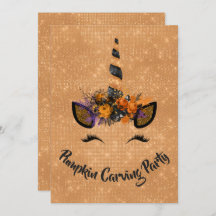 Unicorn Fiesta tallador de calabaza de Halloween