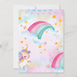 Invitación unicornio 