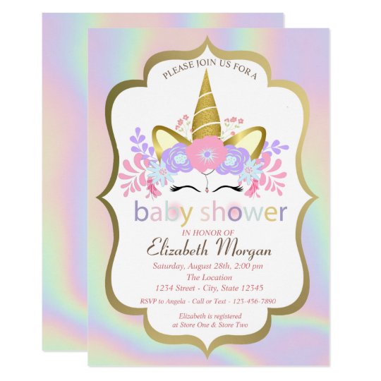 Y6hd2upugw53mm No obstante, si las hacemos en casa seguramente terminaremos ahorrando bastante dinero, que podemos invertir en otros elementos de. https www zazzle es invitacion unicornio floral invitacion a baby shower holograf 256215248912924279