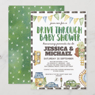Invitación Unidad de acuarela a través de Baby Shower